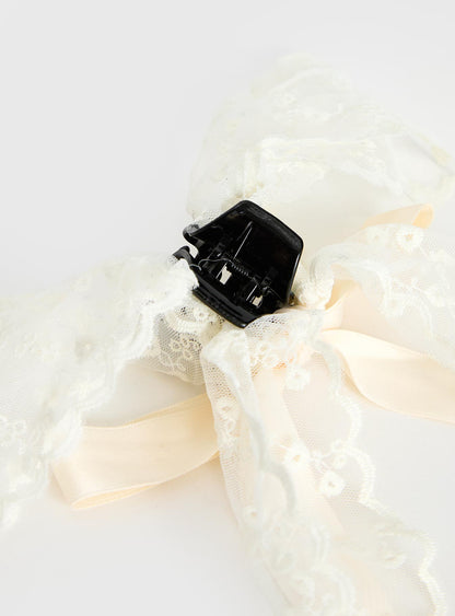 Bellarosa Lace Bow White
