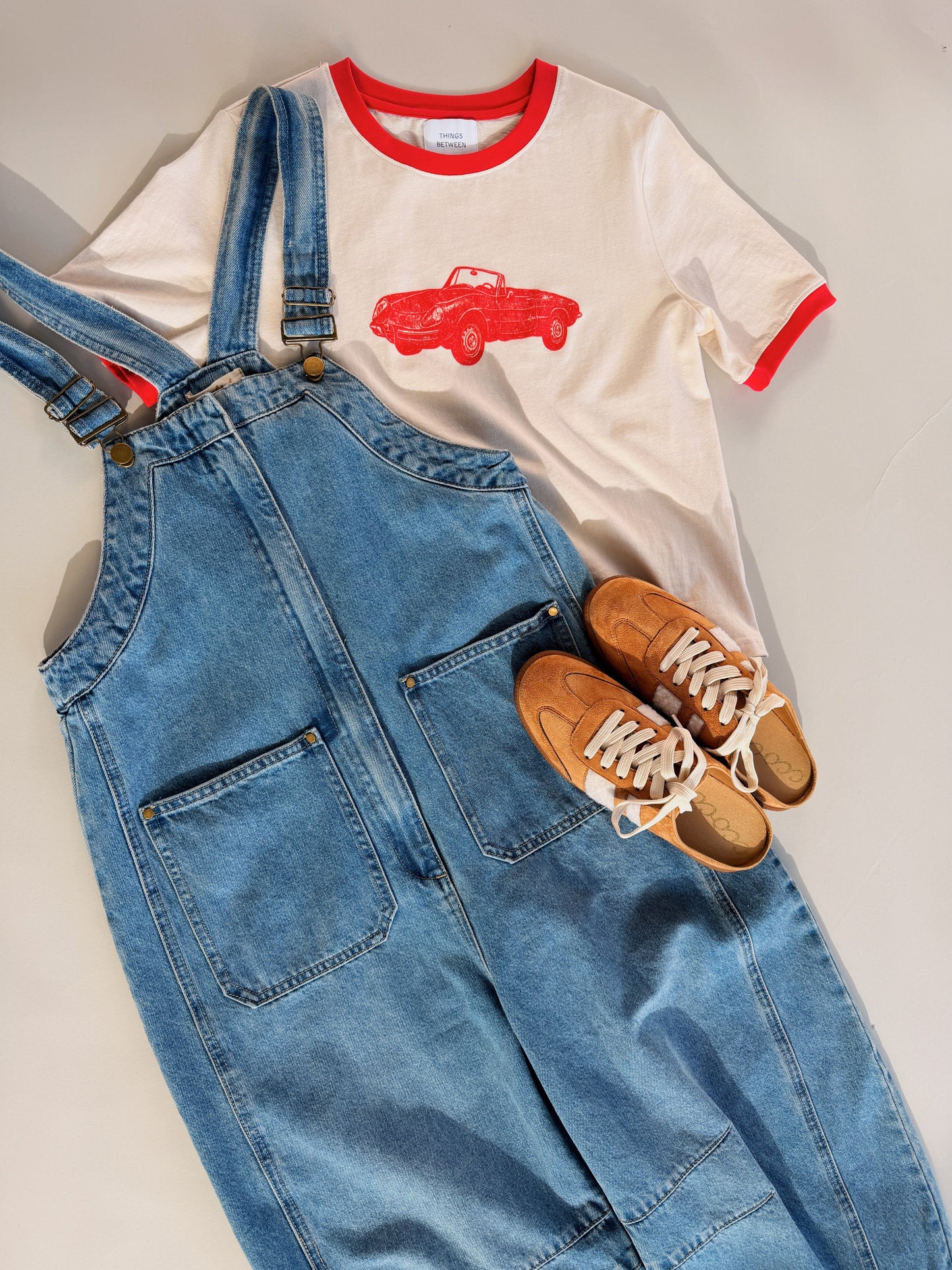 Junie Zip Front Denim Overalls