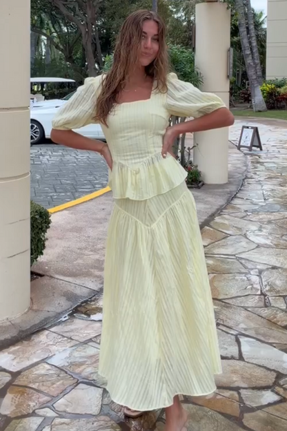 Lemon Drop Peplum