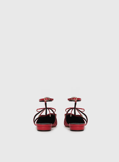 Ballet Club Flats Red