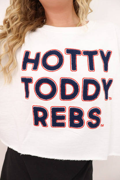 Hotty Toddy Rebs Cropped Pullover