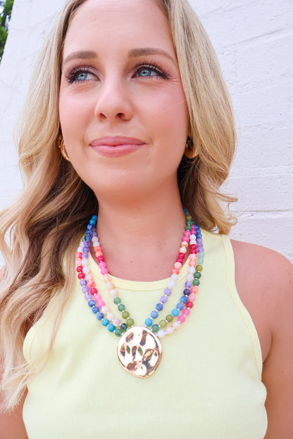 Confetti Bead Layered Necklace