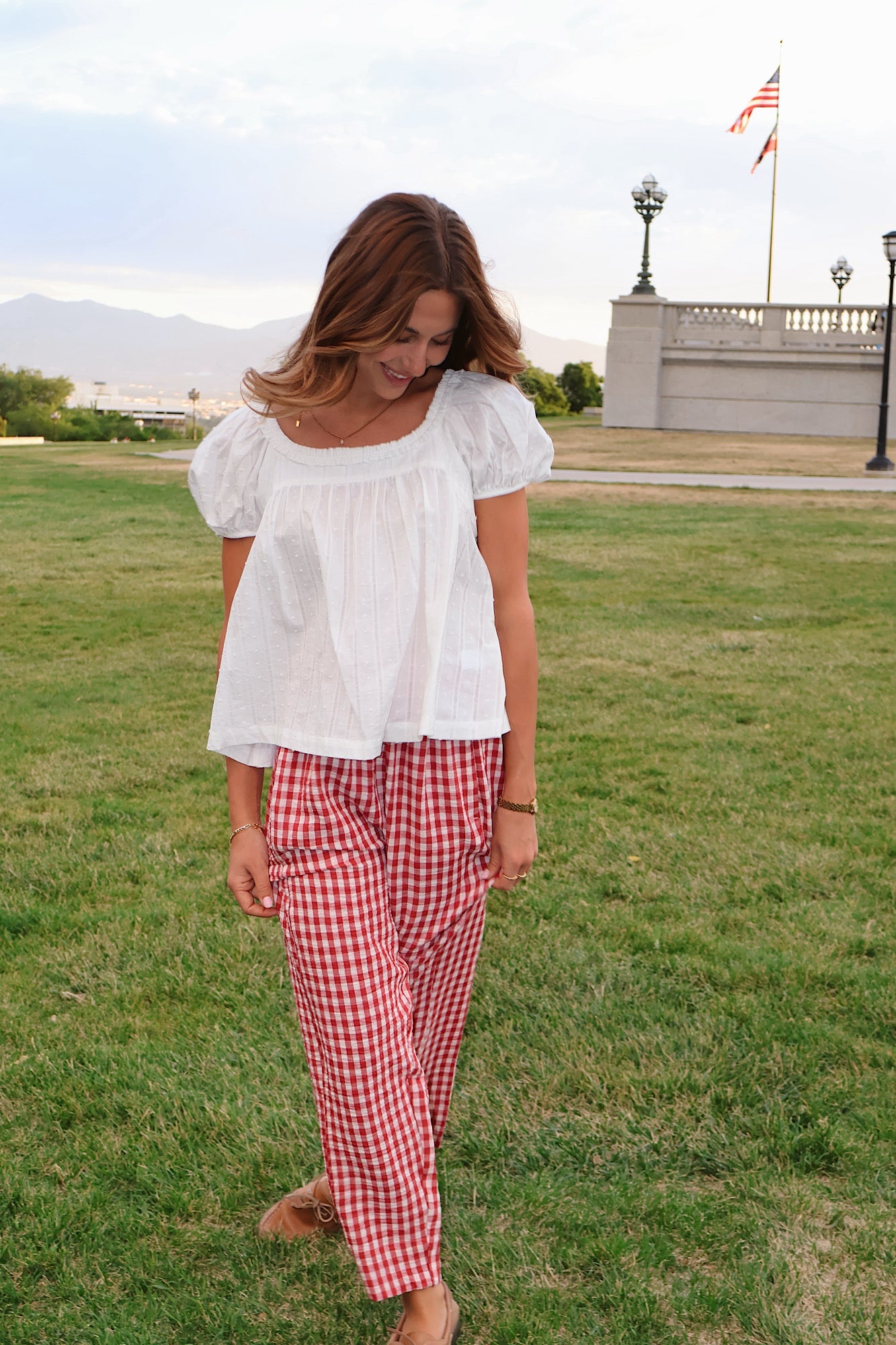 Roosevelt Gingham Pants