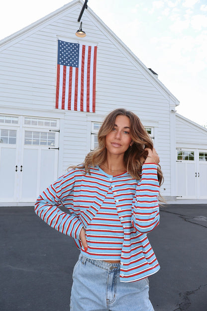 Libby Stripe Cardigan
