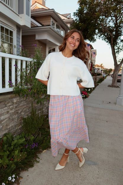 Magnolia Plaid Skirt