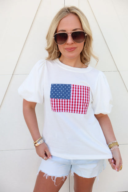 All American Girl Flag Tee