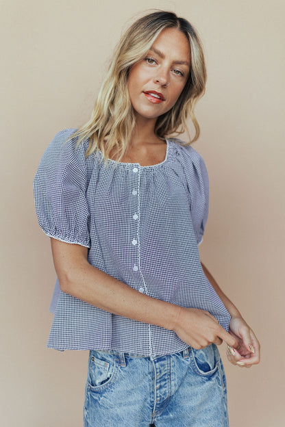 Eliza Gingham Blouse