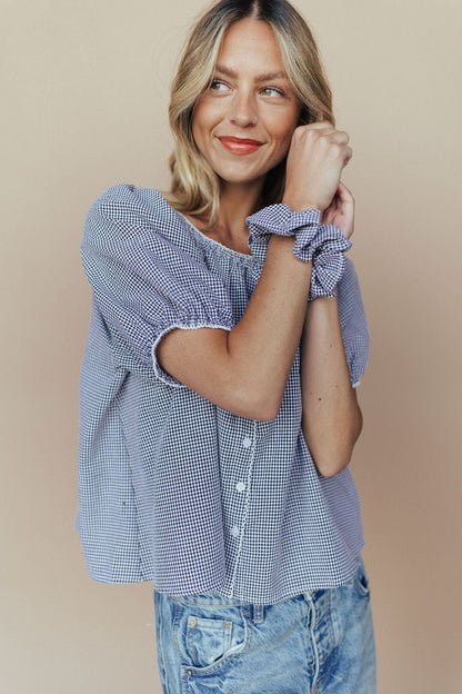 FINAL SALE - Eliza Gingham Scrunchie