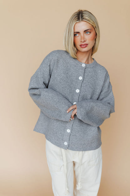 Julia Cardigan in Heather Grey