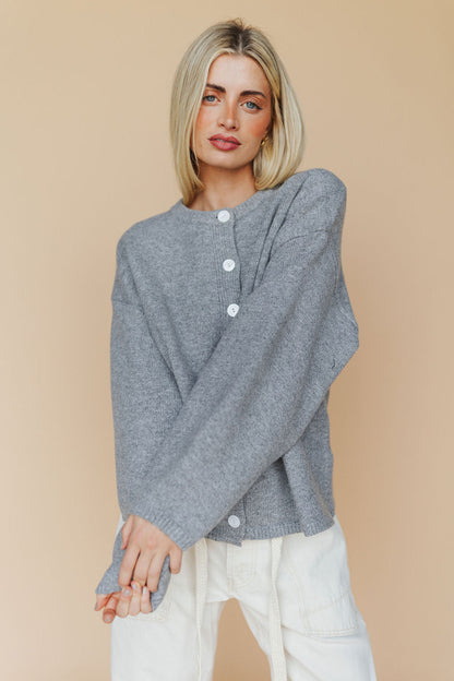 Julia Cardigan in Heather Grey