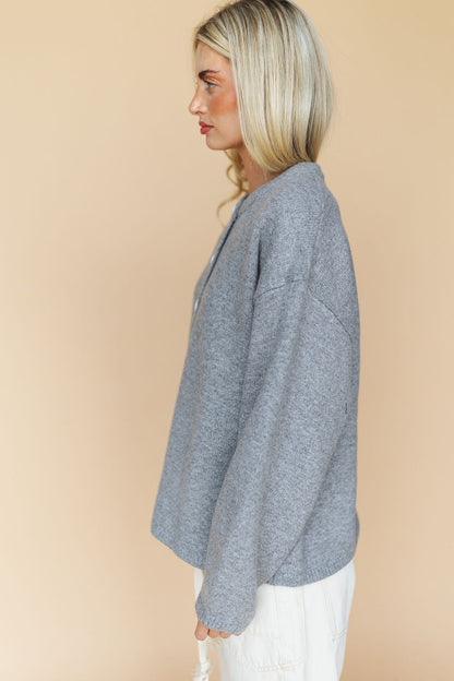 Julia Cardigan in Heather Grey