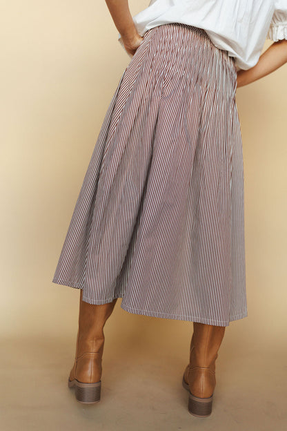 Ella Pinstripe Skirt