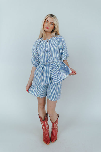 Blueberry Fields Gingham Shorts