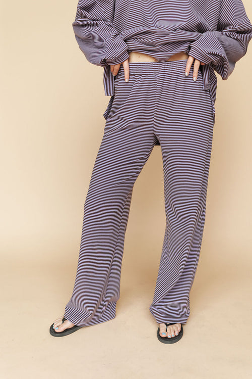 Porter Fleece Stripe Pants - Extended Sizing