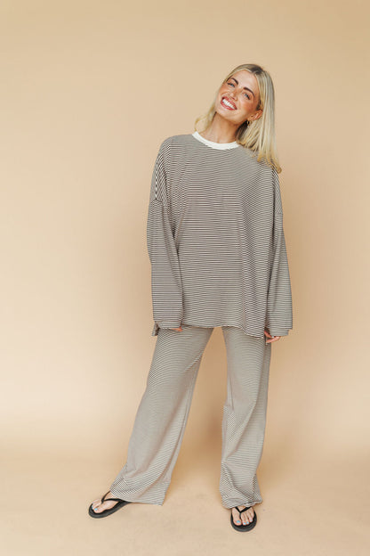 Porter Fleece Stripe Pants