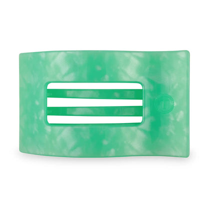 TELETIES Medium Flat Rectangle Hair Clip - Spring Splash