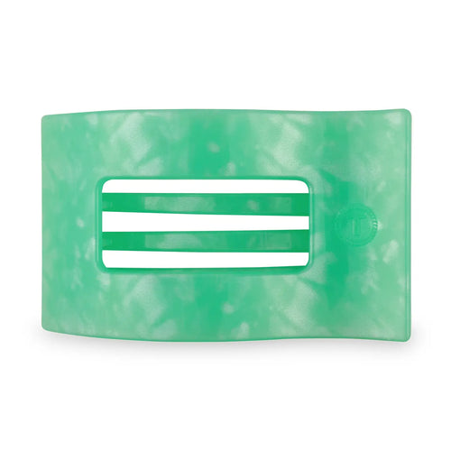 TELETIES Medium Flat Rectangle Hair Clip - Spring Splash