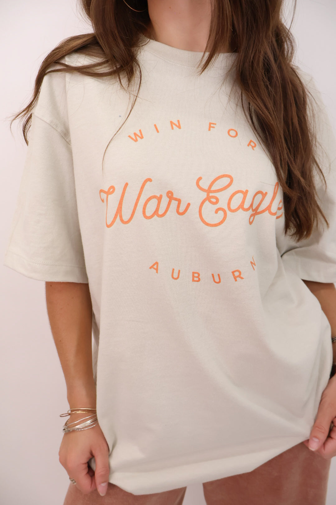 War Eagle Win for Auburn Oversized Tee