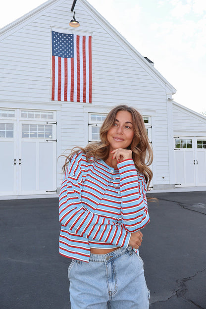 Libby Stripe Cardigan