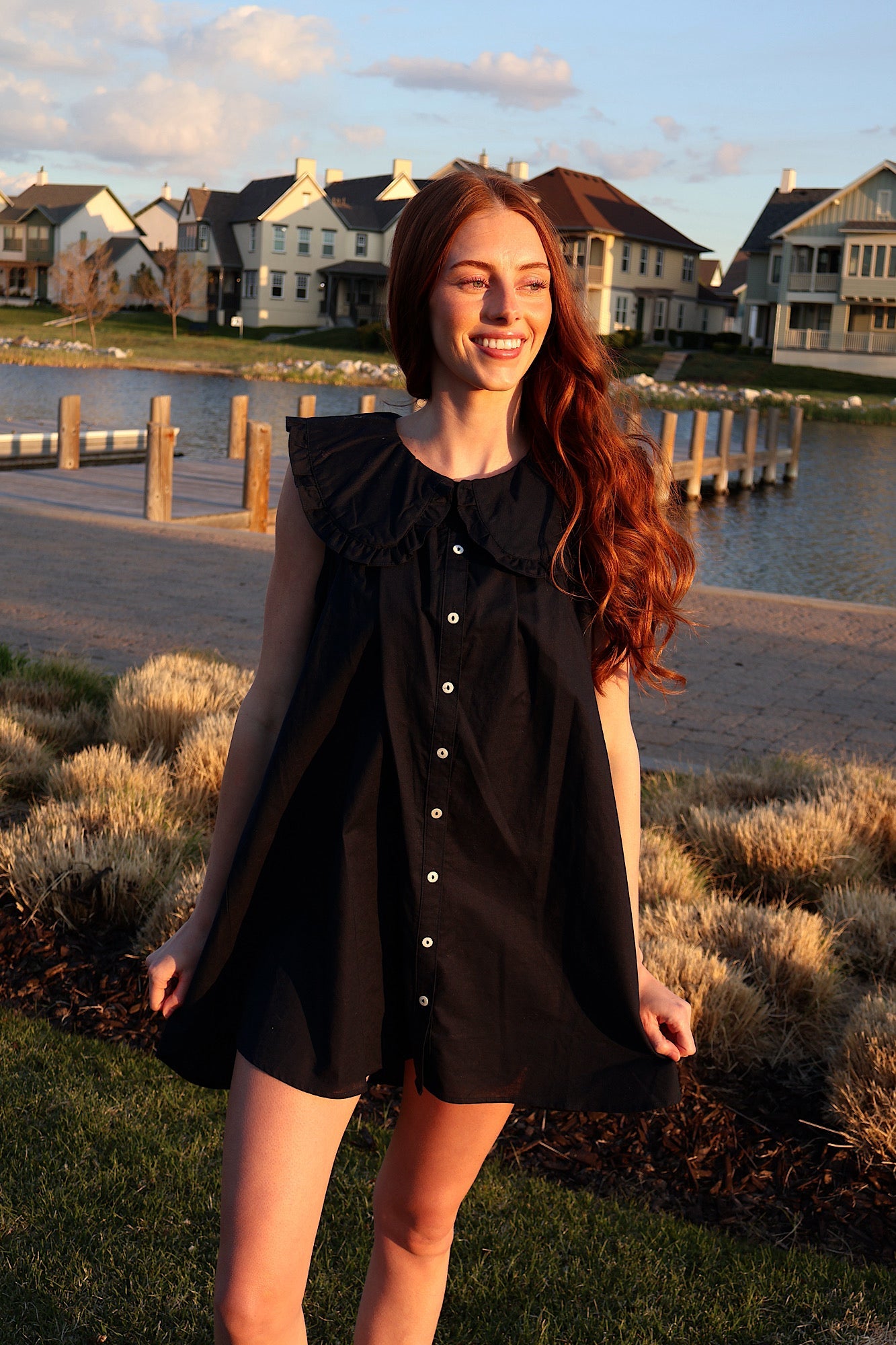 Willow Cotton Linen Babydoll Dress