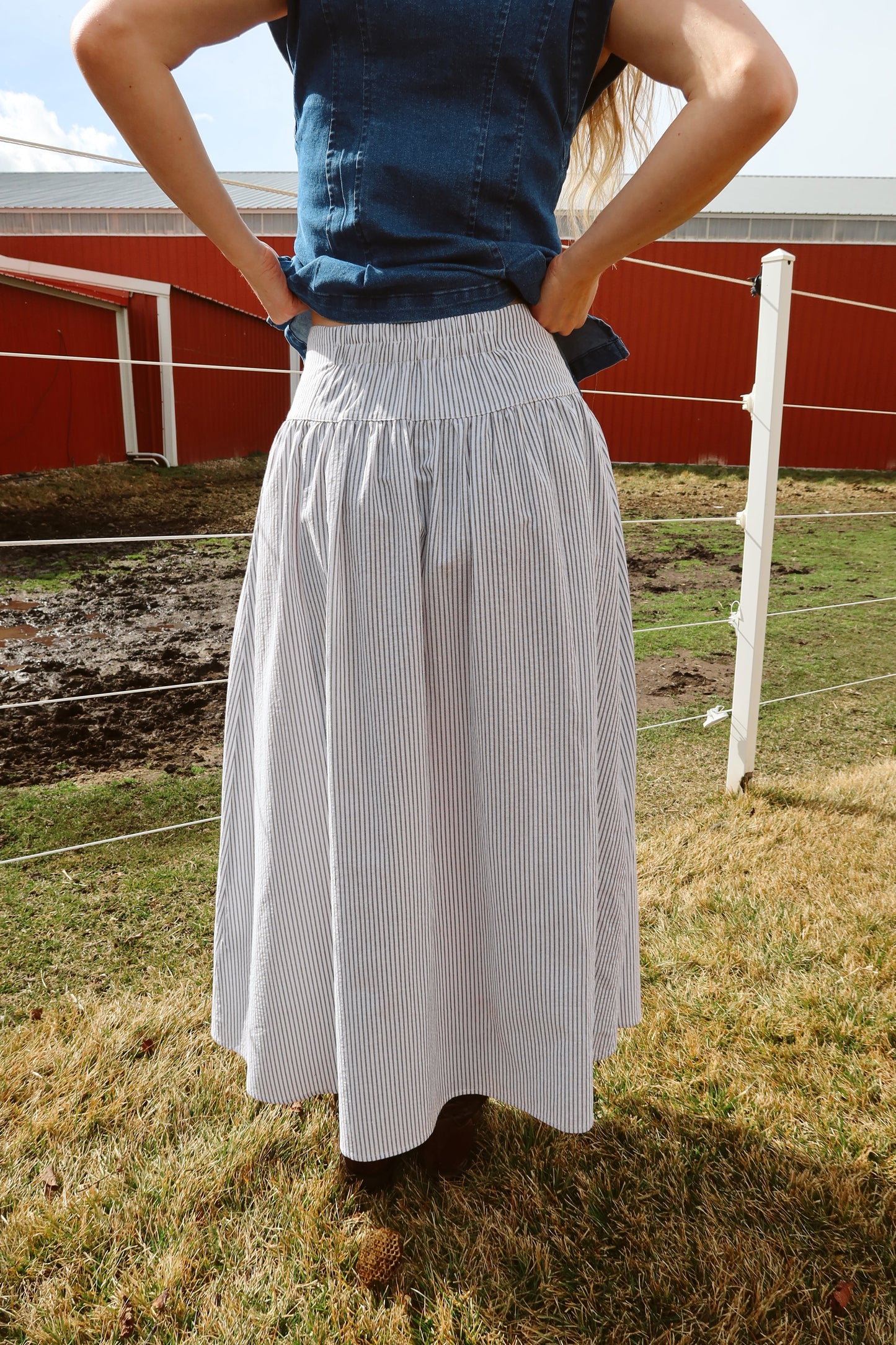 Annie Oakley Button Down Skirt