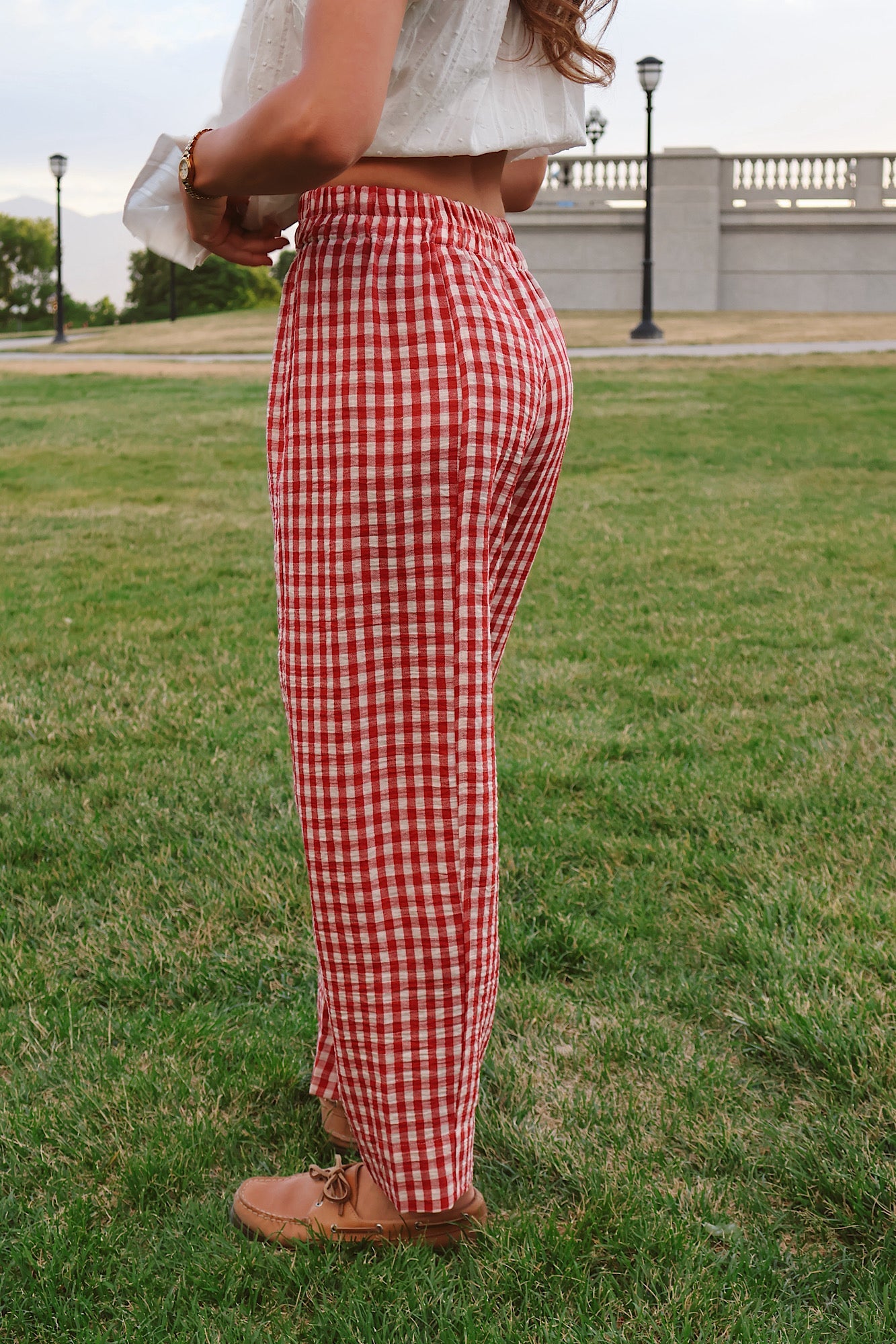 Roosevelt Gingham Pants