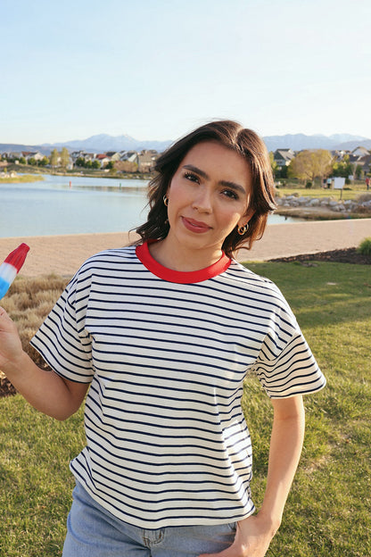 Kendall Stripe Tee
