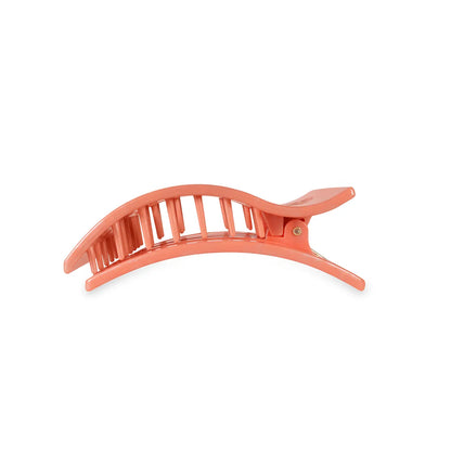 TELETIES Medium Flat Rectangle Hair Clip - Dreamsicle