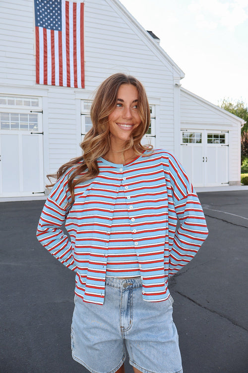 Libby Stripe Cardigan