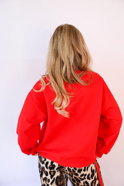 Jesus Loves You Sweatshirt - Red