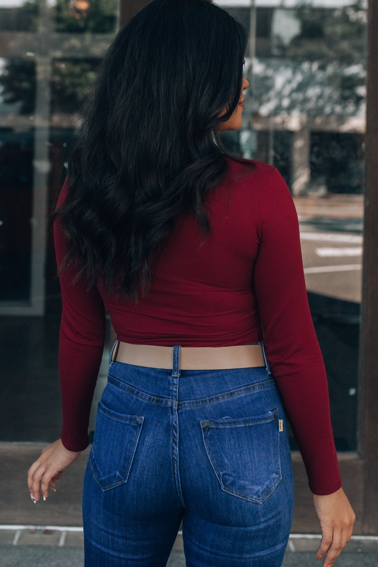 Simmona Wrap Top (Wine) FINAL SALE
