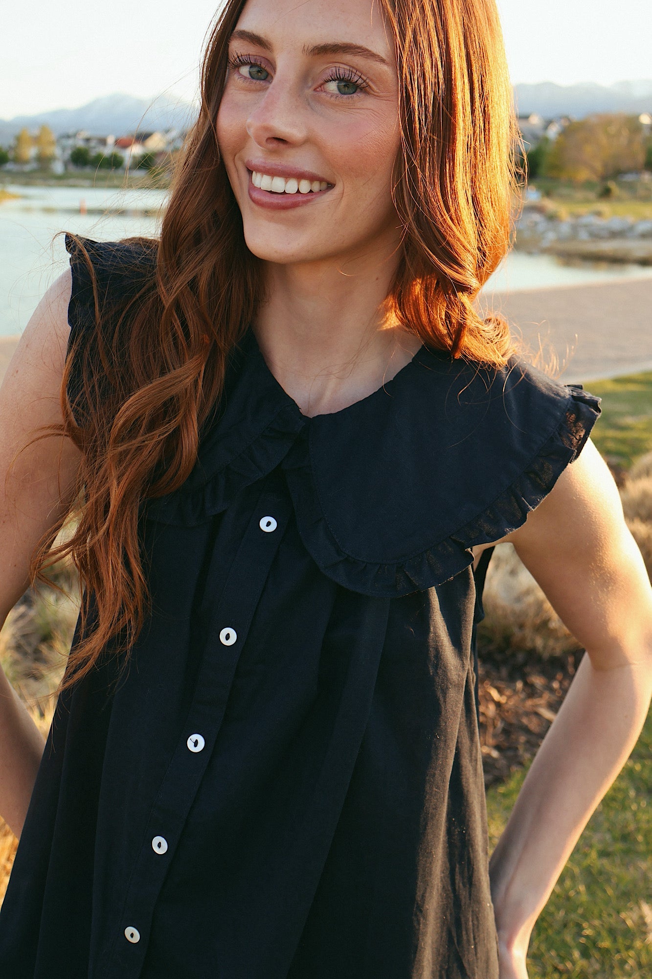 Willow Cotton Linen Babydoll Dress