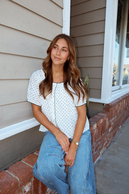 Polly Dot Blouse