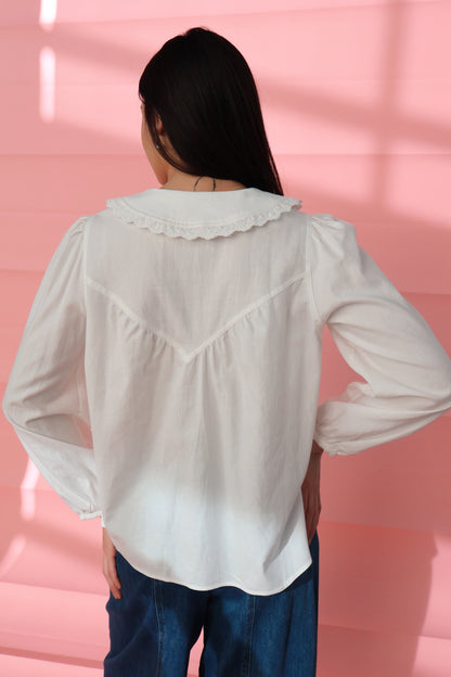 Everly White Blouse