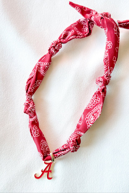 College Bandana Scarf Necklace