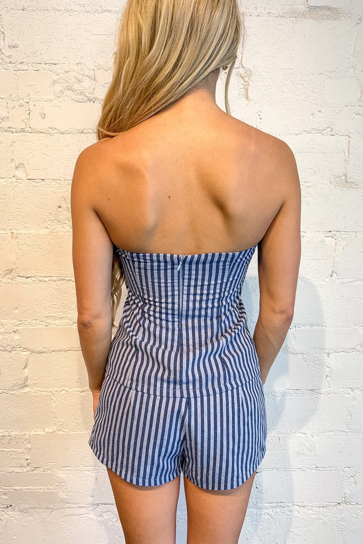Alessia Striped Low-Waist Short