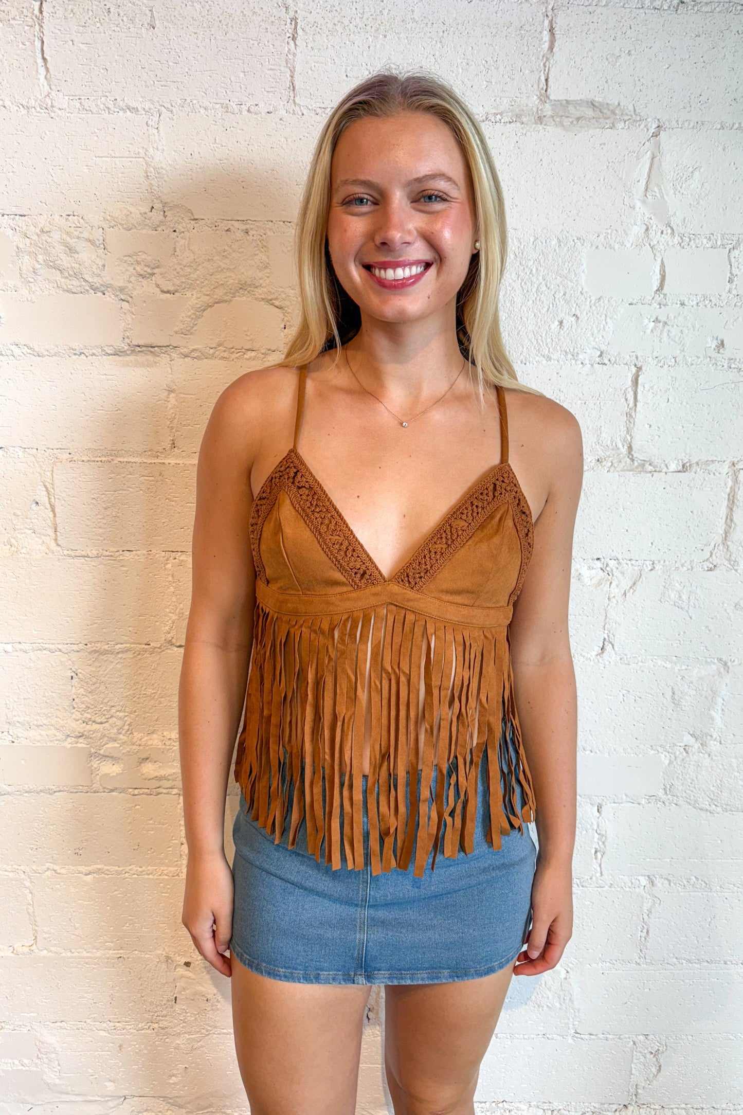 Almost Famous Fringe Top