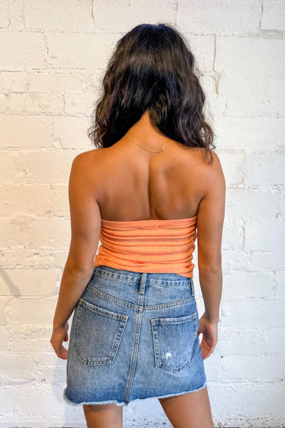 Apricot Twist Tube Top