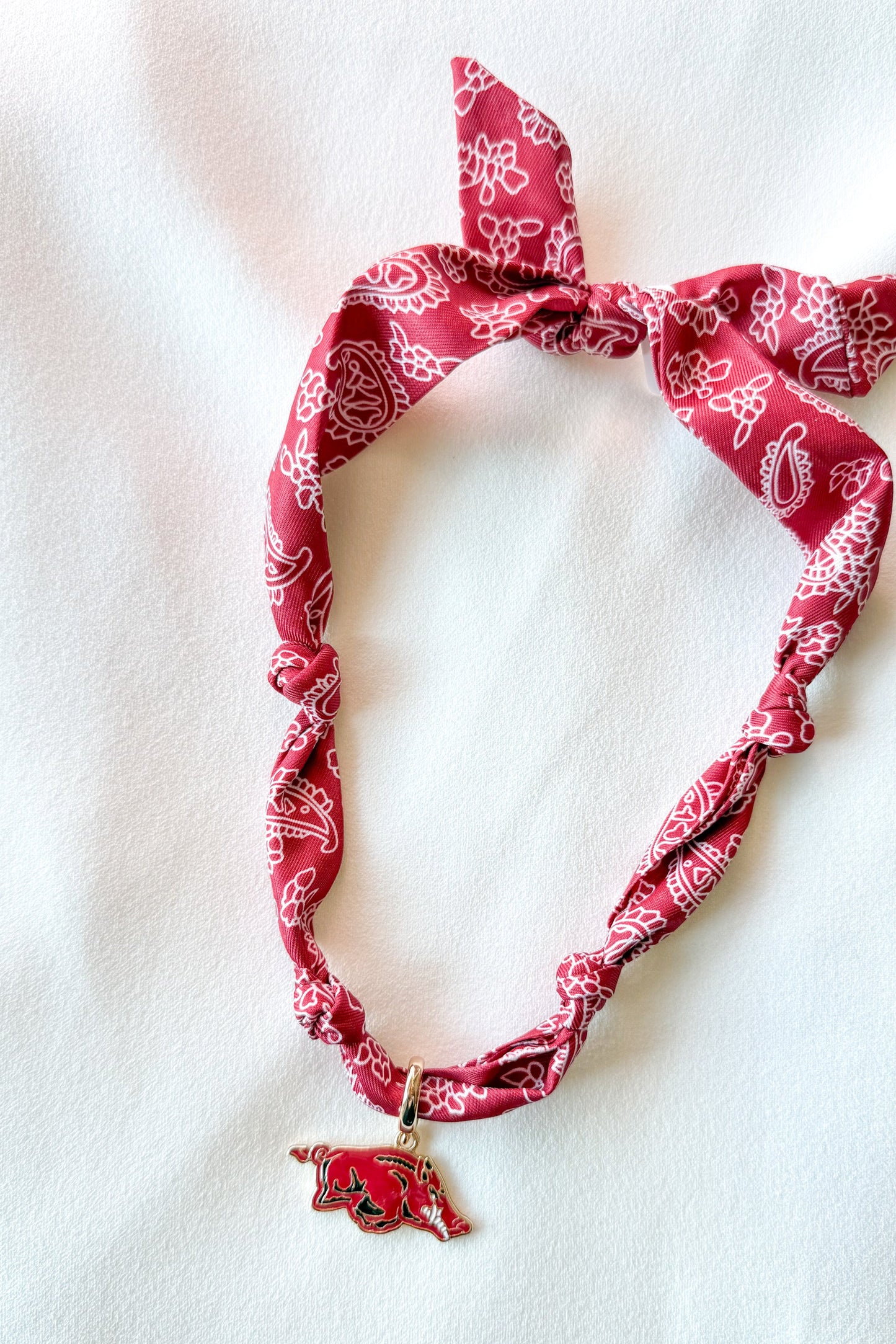 College Bandana Scarf Necklace