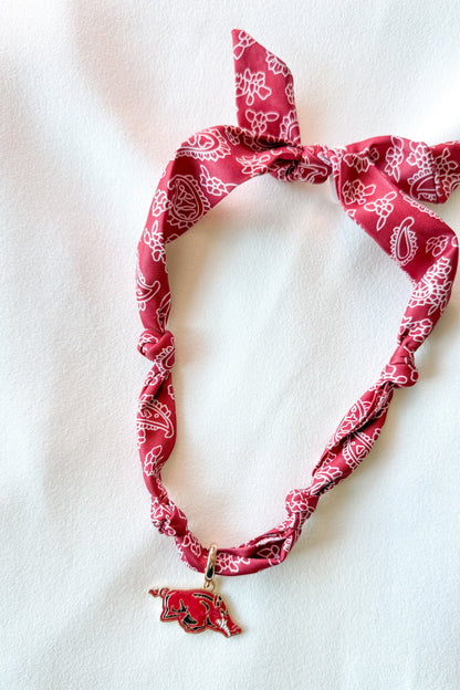 College Bandana Scarf Necklace