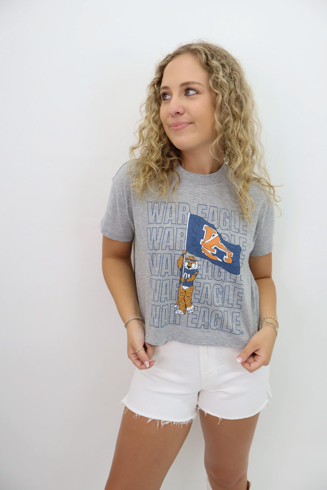 War Eagle Aubie Crop Tee