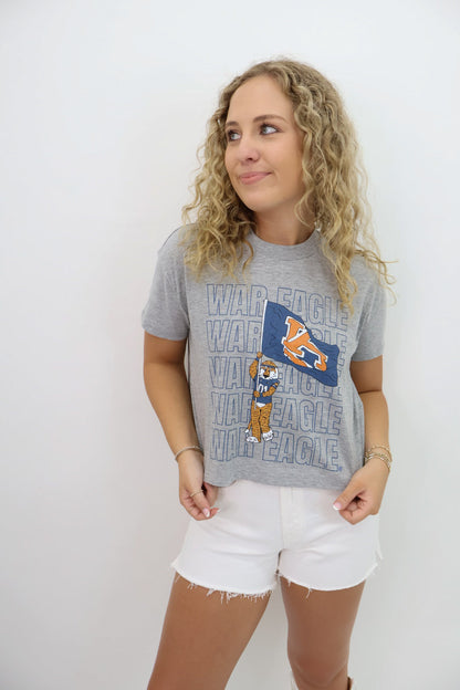 War Eagle Aubie Crop Tee