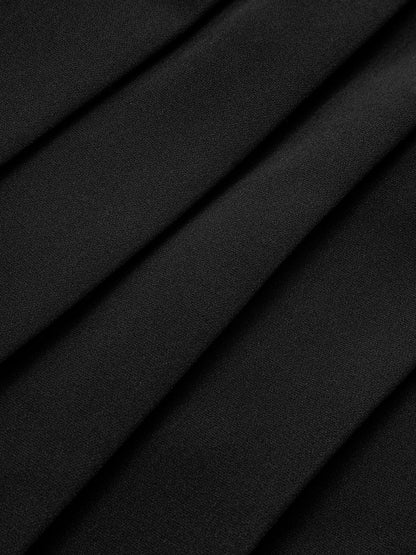 Pleated Double Buckle Mini Skirt