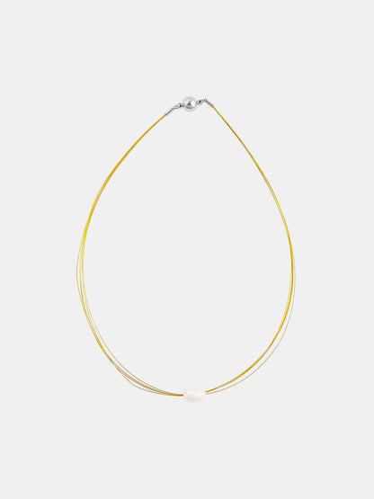 Multi-Strand Pearl Accent Choker Necklace