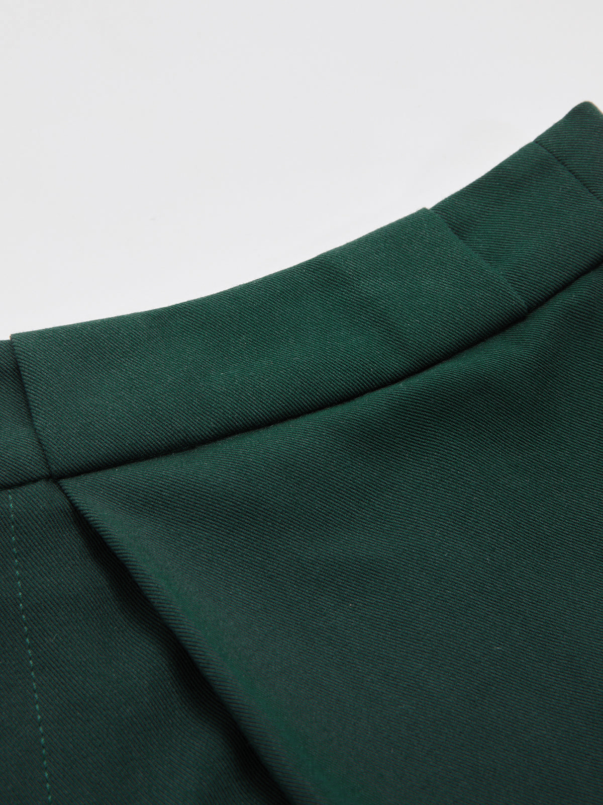 Mid Waist Belted Pleated Wide Leg Pants