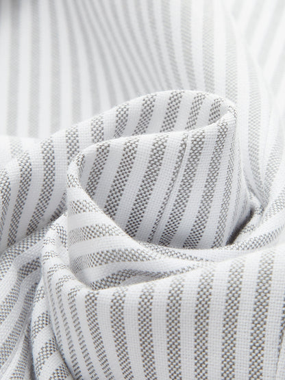 Scallop Edge Pinstripe Vest & Pants Set