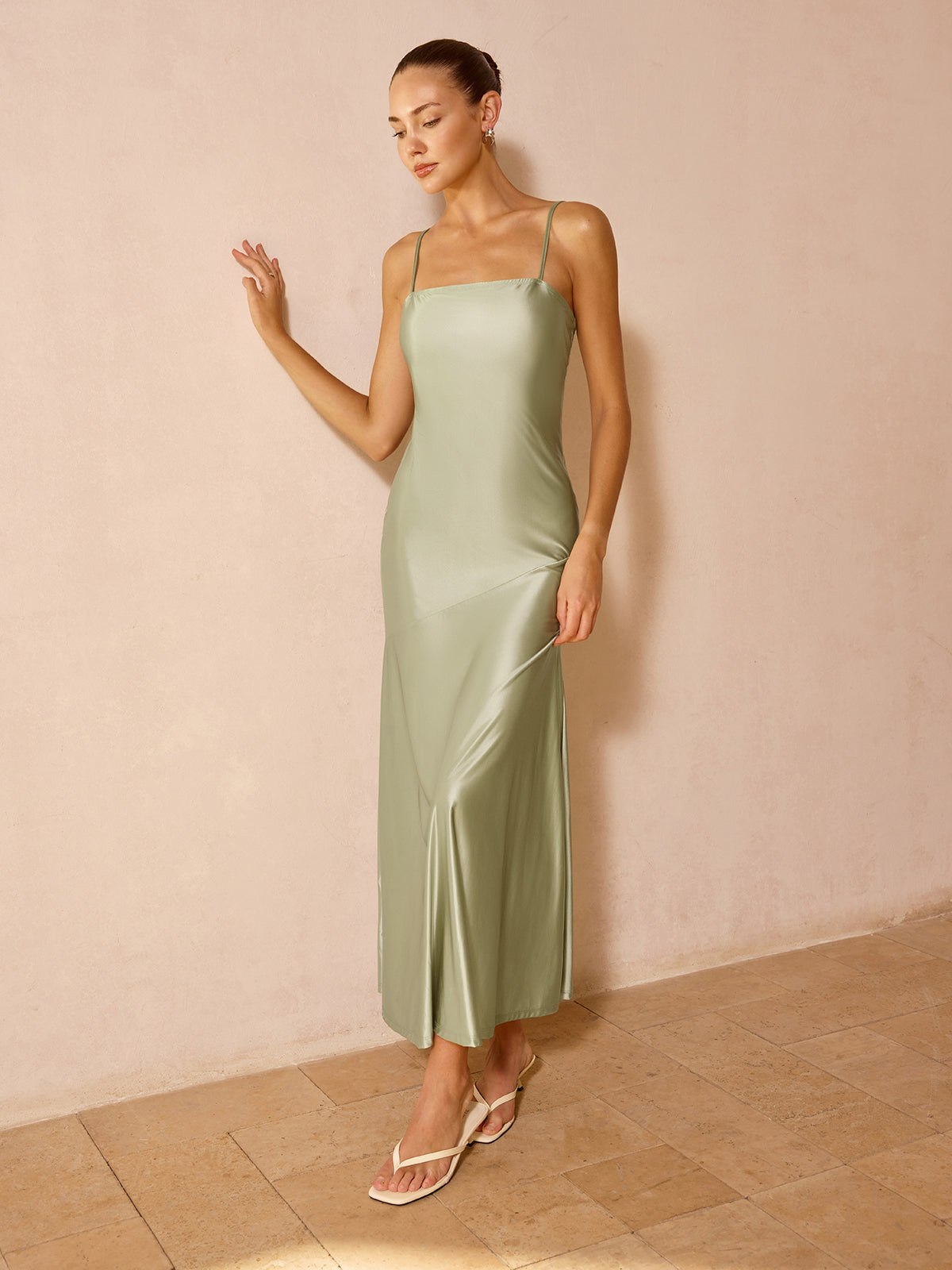 Sheer Capelet & Cami Dress Two-Piece Set