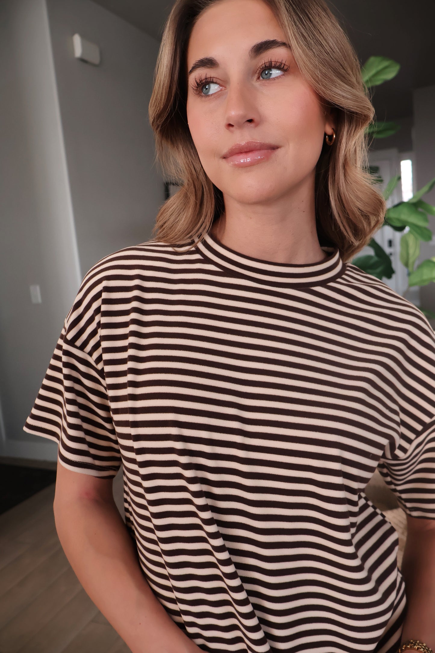 FINAL SALE - Porter Fleece Stripe Tee