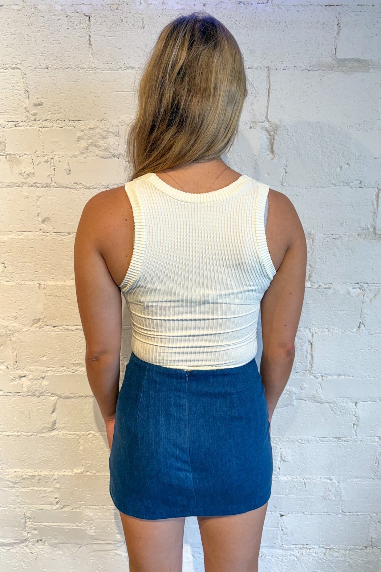 Cloud Walk Denim Skirt