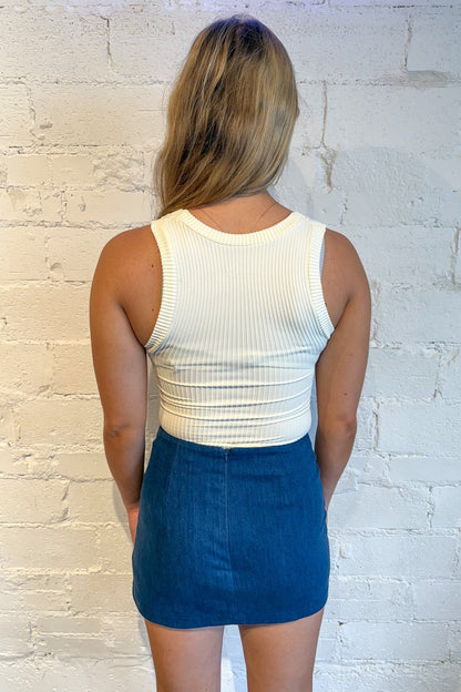 Cloud Walk Denim Skirt